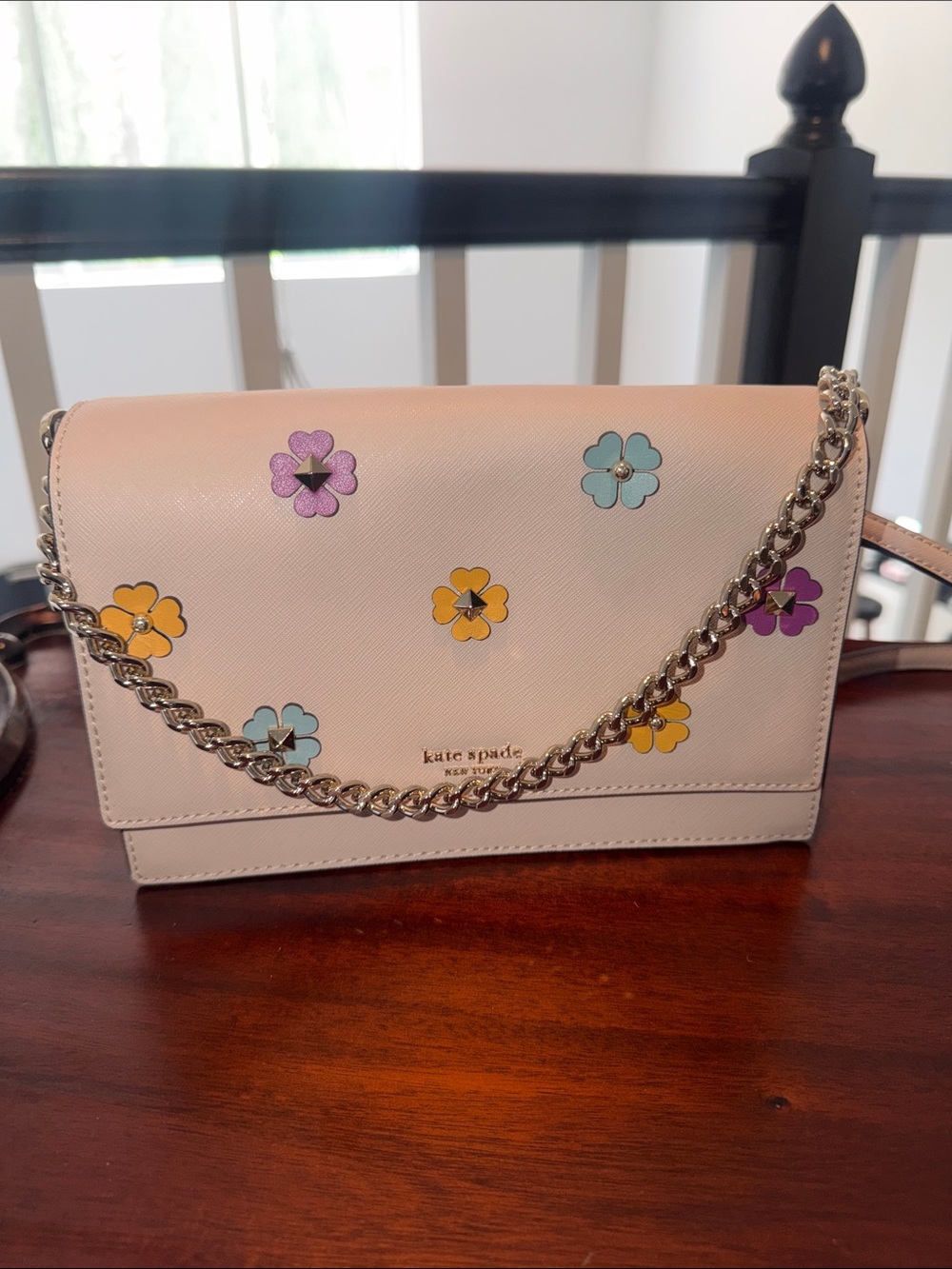 Kate Spade Cameron Spade Flower Applique Crossbody Bag - Picture 5 of 8